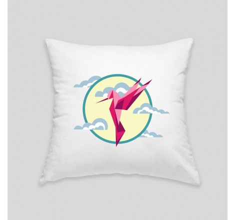 Coussin colibri